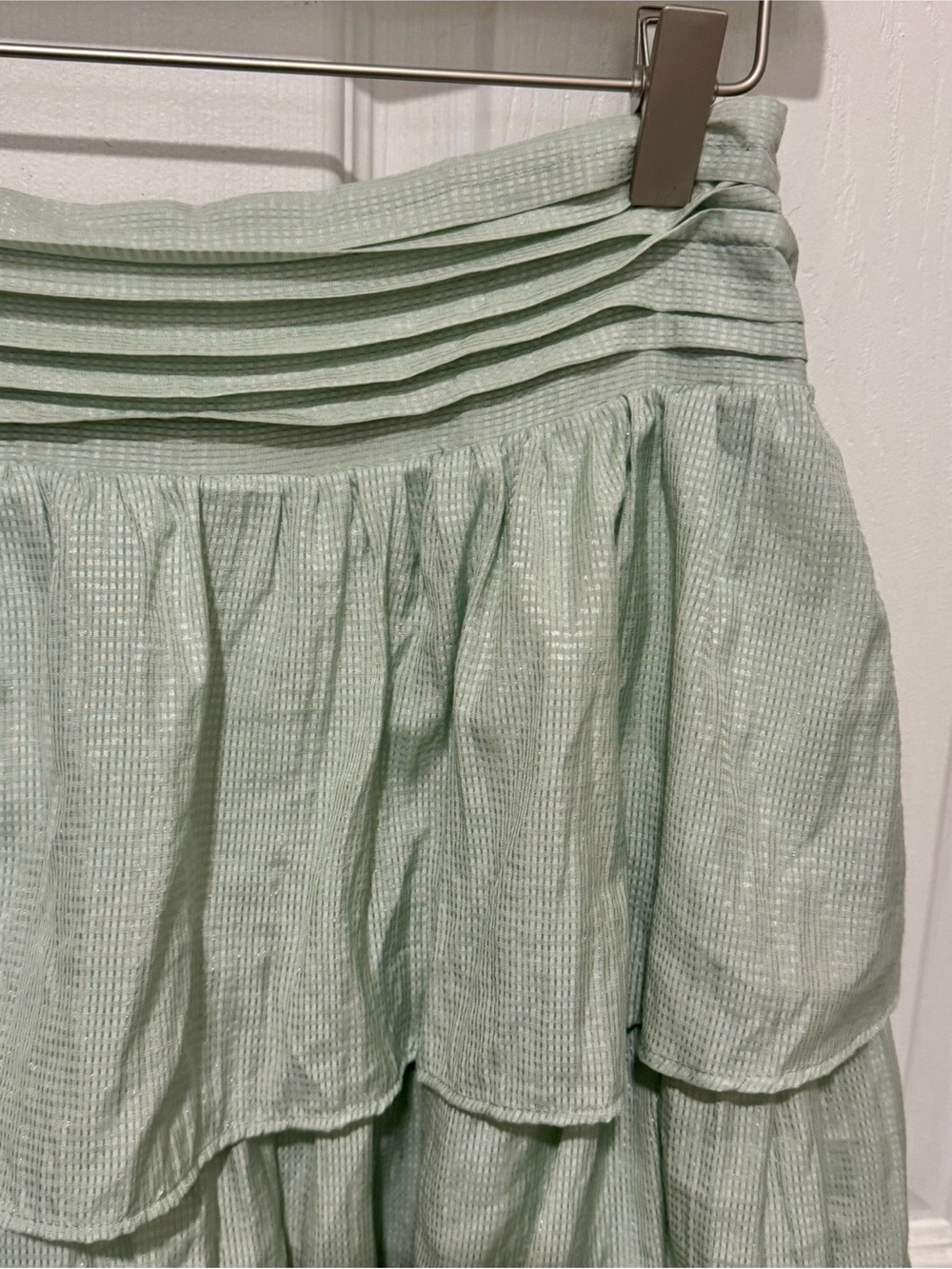 Mable Tiered Maxi Skirt in Sage Green - Picture 5 of 7